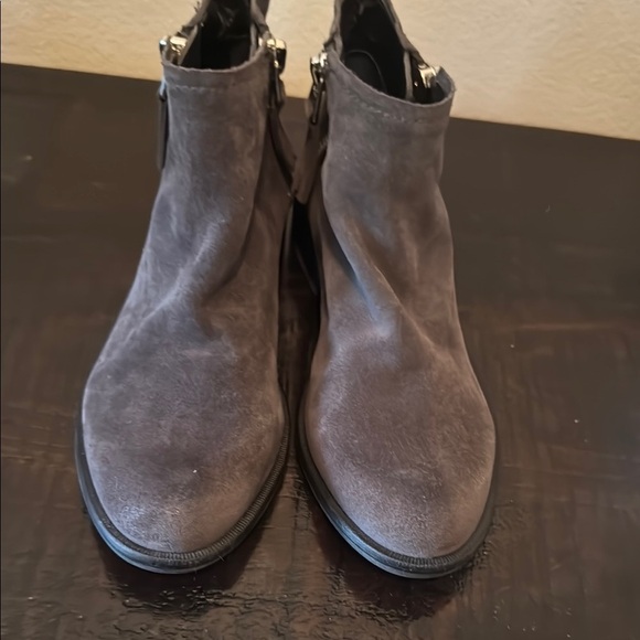 Dolce Vita Gray Ankle Booties with Suede Finish - Picture 3 of 7